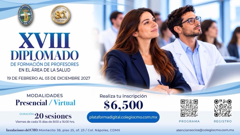 Promocional: XVIII Diplomado de Formación de Profesores en el Área de la Salud