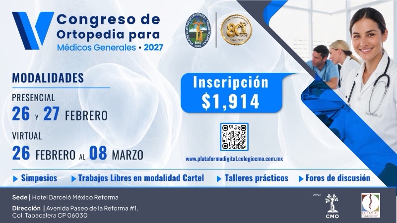 Promocional: V Congreso de Ortopedia para Médicos Generales 2027