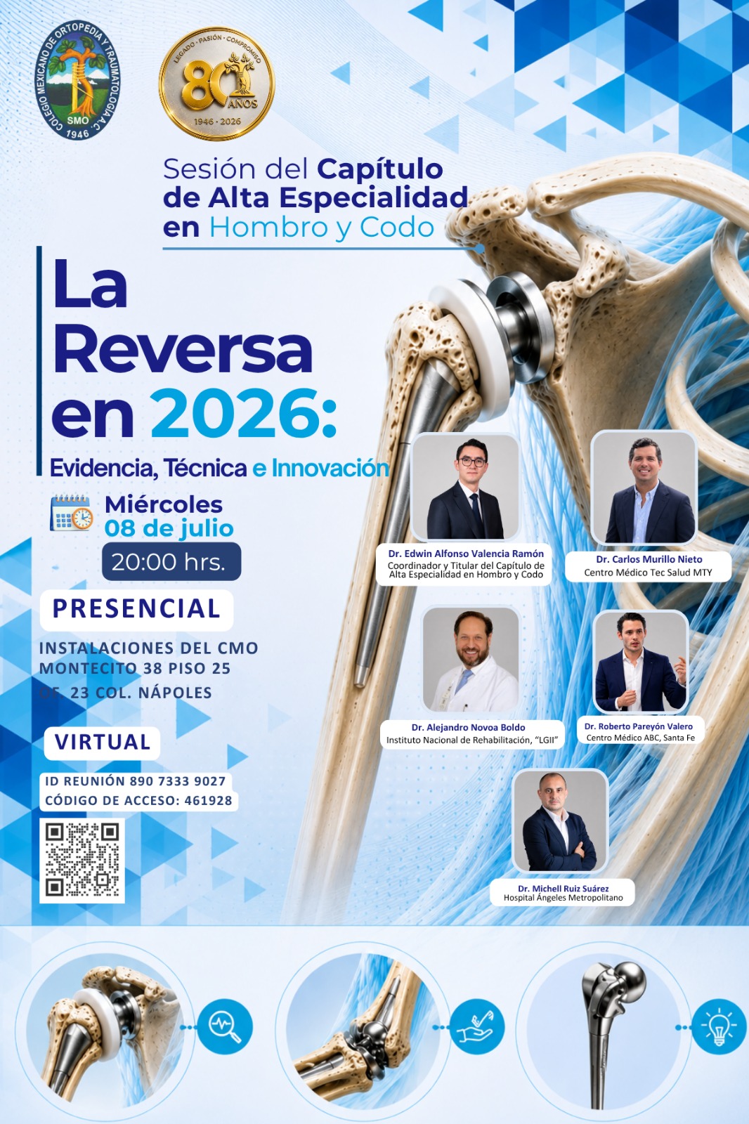 La Reversa en 2026: Evidencia, Técnica e Innovación — Capítulo Hombro y Codo CMO